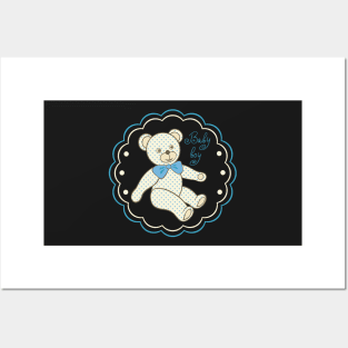 Pattern for baby boy Posters and Art